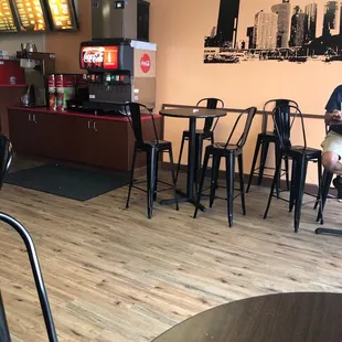 Inside the restaurant