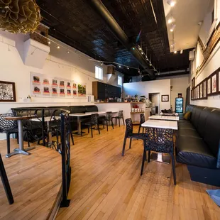 the interior of the restaurant