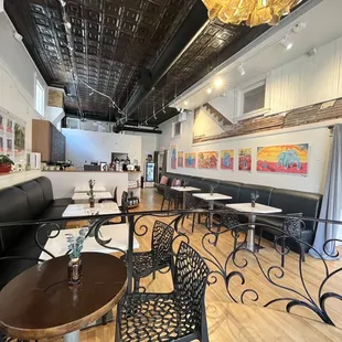 the interior of the restaurant