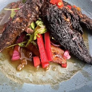 Jerk chicken skewers