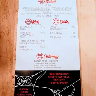 To go menu part 1 or 2