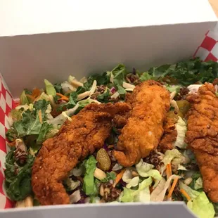 Salad with tenders