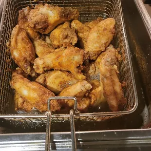 a basket of fried chicken