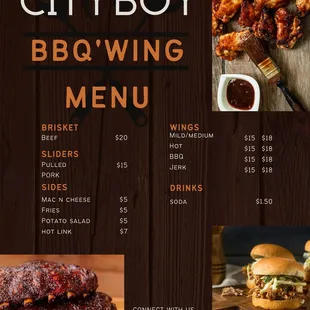 menu and prices