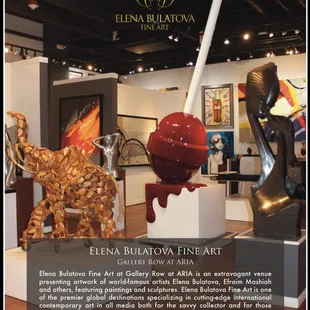 Lollipops by Elena Bulatova, gallery row in Aria