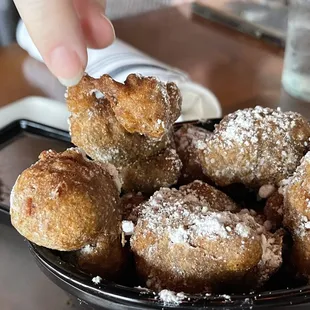 Doughnut bites made from summer squash...