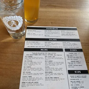 Mango Witbier and the Menu
