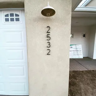 House numbers