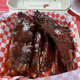 ribs, bbq ribs, food