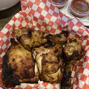 Bbq chicken w/ sauce on the side