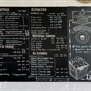 Drinks and more menu (3/2024)