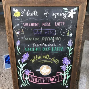 Spring Menu