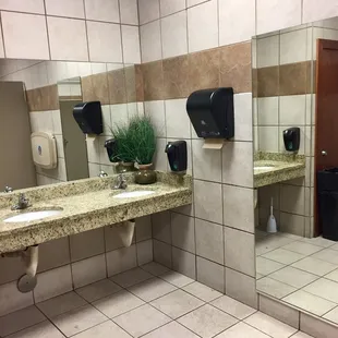 Women&apos;s bathroom.