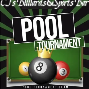 Pool tournaments every wed