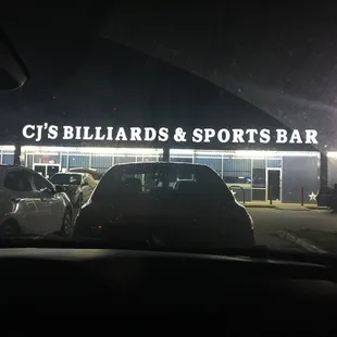 Parking lot of CJ&apos;s