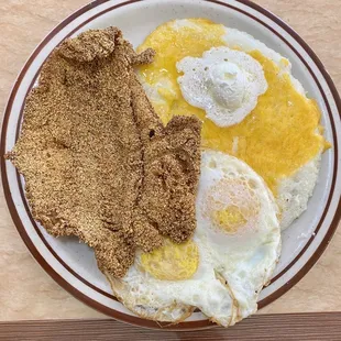 Catfish x Grits x Over Medium Egg