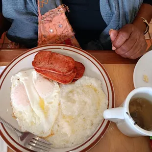 Spam eggs grits