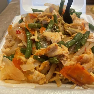 Garlic green beans&amp; chicken Plate