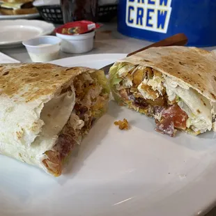 Interior view of the wrap