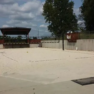 a volleyball court