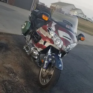 Rubber side down Clyde even in Heaven