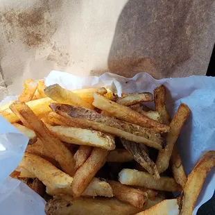 a basket of french fries