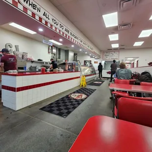 interior, sushi and sashimi