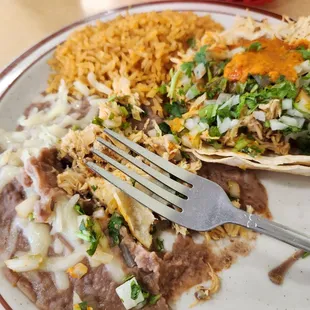 Taco Suave plate. Nice neighborhood Cafe. Good food, reasonably priced, nice people. Recommend it. *****