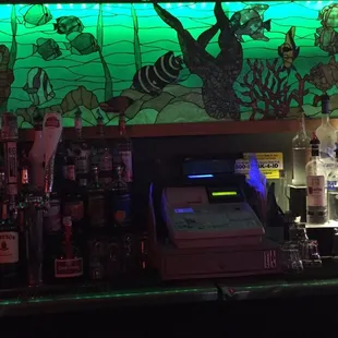 Sea Creatures behind the bar!