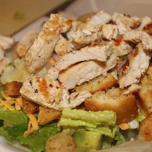 a chicken salad in a styrofoam container