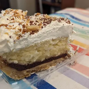 Chocolate coconut cream pie