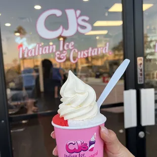 Small gelati - cherry &amp; lemon, vanilla