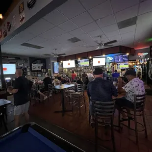 Sports bar feel