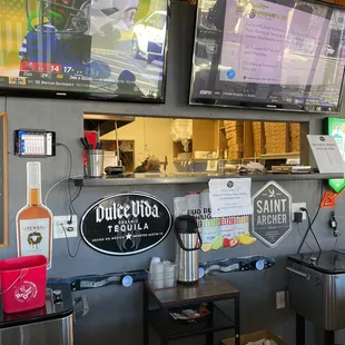 menus on the wall