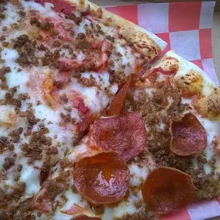 Pizza by the slice is a great deal!