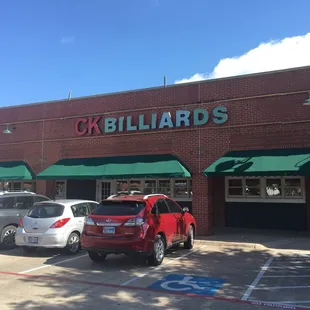 the front of the restaurant