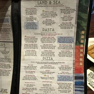 Current menu