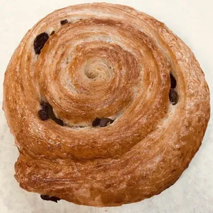 a close up of a pastry