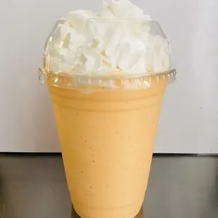 Peach and cream ice blend