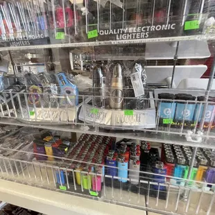 a display of various items in a store