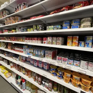 Lots of canned grocery items