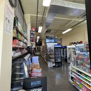 the inside of a grocery store