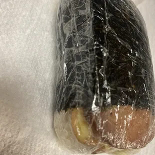 Spam musubi with egg. Gave my coworker the egg.
