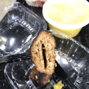 a half eaten sandwich