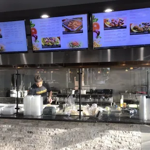 the restaurant&apos;s menu