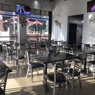 tables and chairs