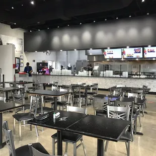the dining area