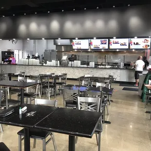 the dining area