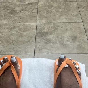 Pedicure after