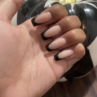 I got a black French tip